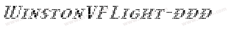 WinstonVF Light字体转换